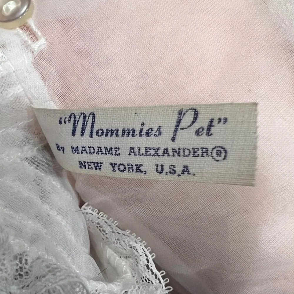 1950s Vintage Madame Alexander Mommies Pet Baby Doll with Lace Bonnet